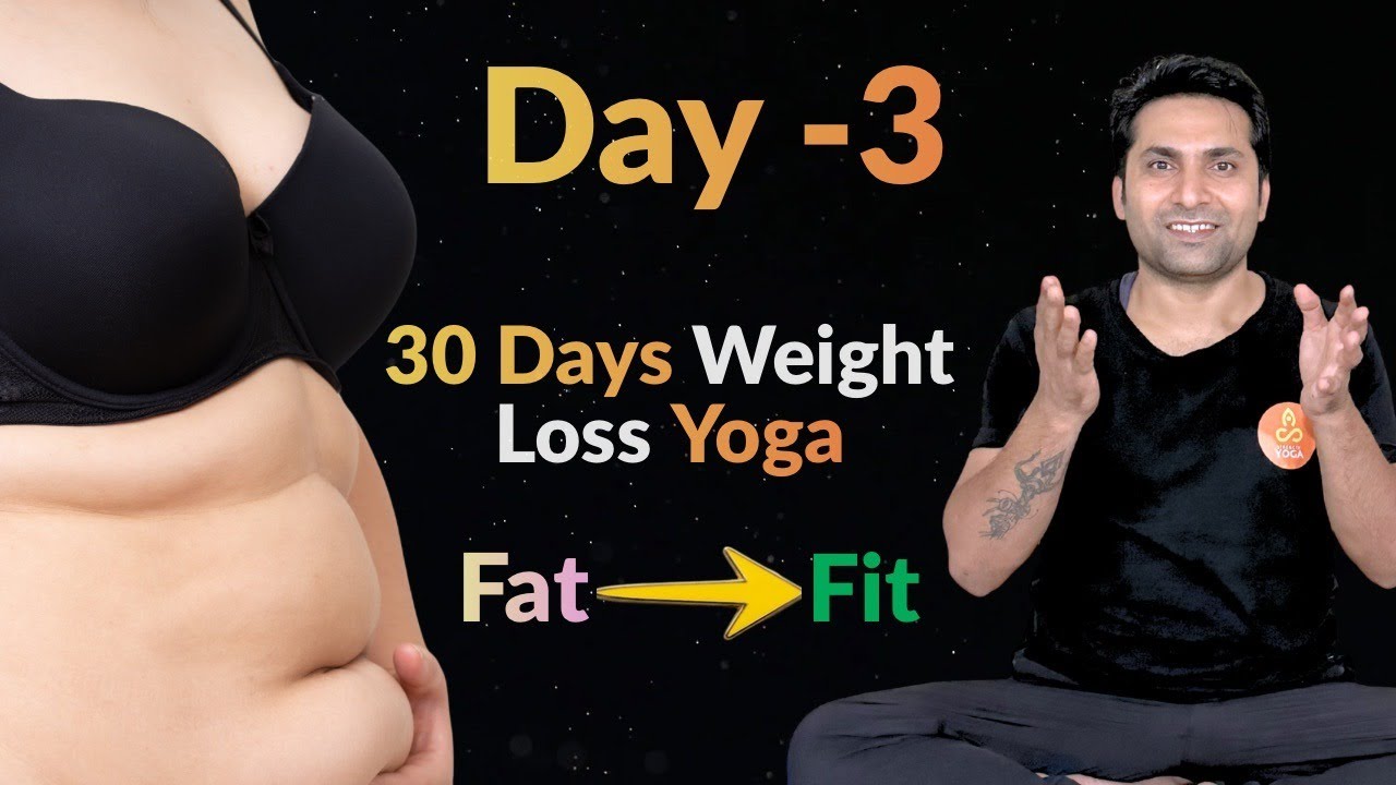 30 Days Weight Loss Yoga | Day 3 | Weight Loss Exercise at Home