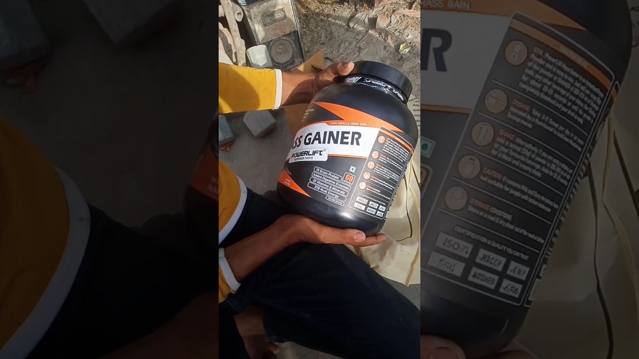 powerlift mass gainer unboxing 😋 