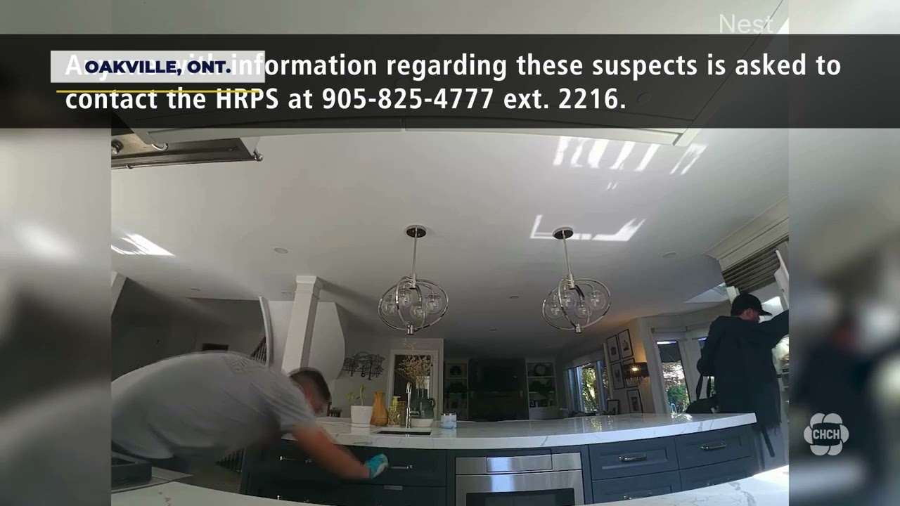Police seek men caught on camera breaking into Oakville home