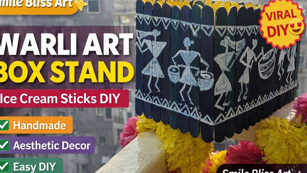 Warli Art Decoration ✨ Handmade DIY Home Decor | Satisfying Long Video 