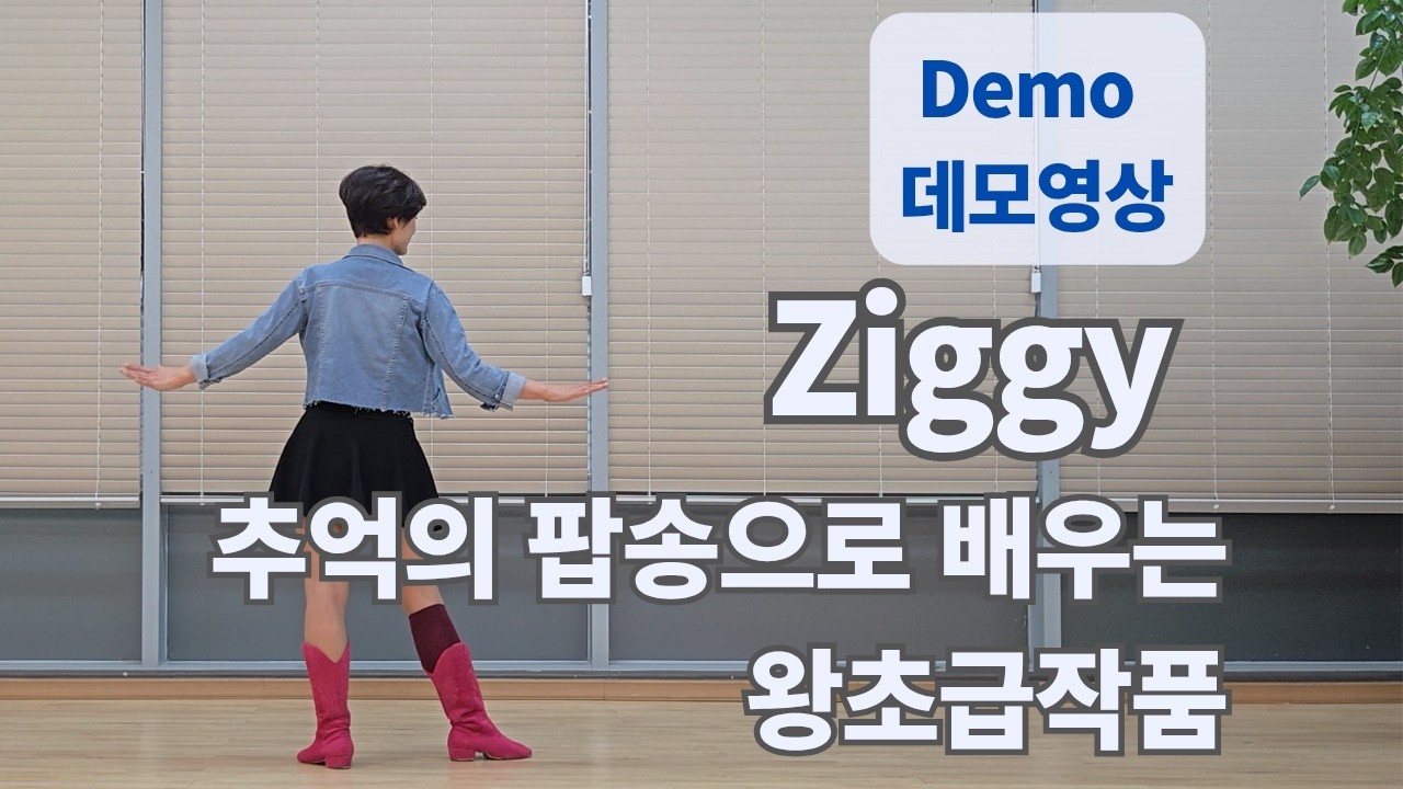 Ziggy Line Dance *Ending 8counts* (Absolute Beginner : Gary Lafferty) - Demo