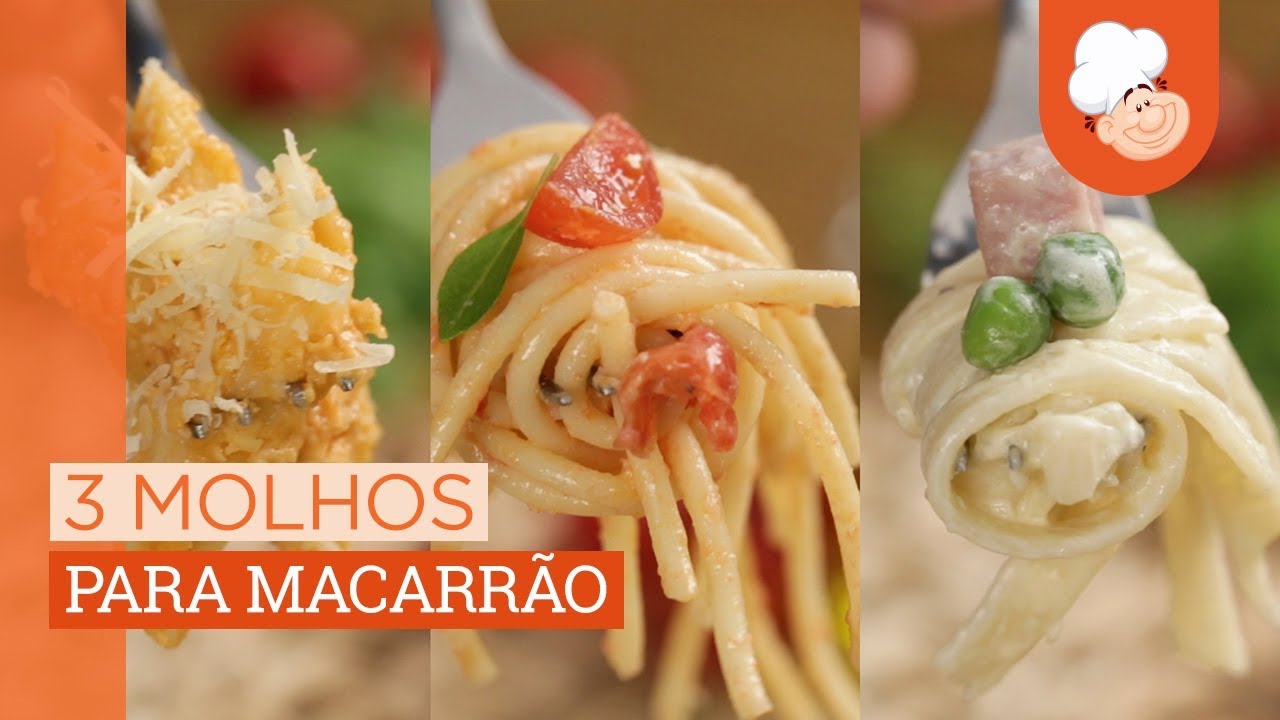 3 molhos para macarr&atilde;o &mdash; Receitas TudoGostoso