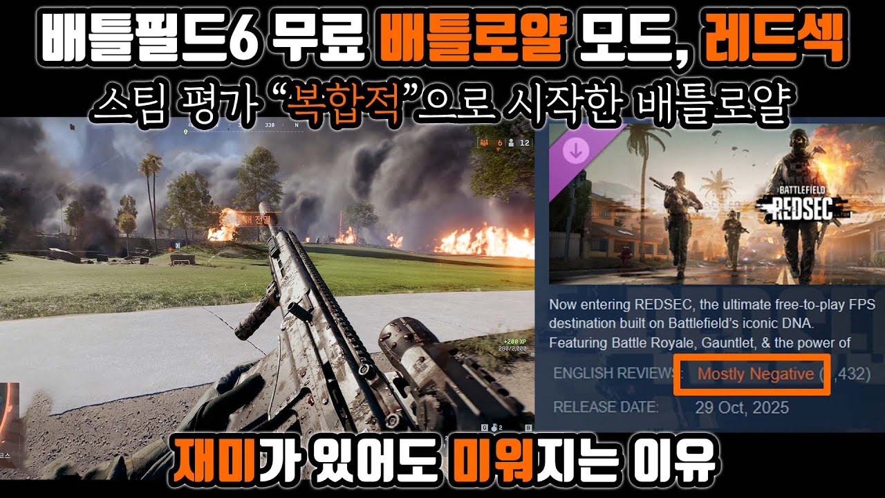 배틀필드6의 배틀로얄 모드, 레드섹 | 배필 배틀로얄 도전기 | 시작하자마자 평가 복합적, 재미는 있는데 왜? | 남일 같지 않은 미워지는 이유 | Battlefield6