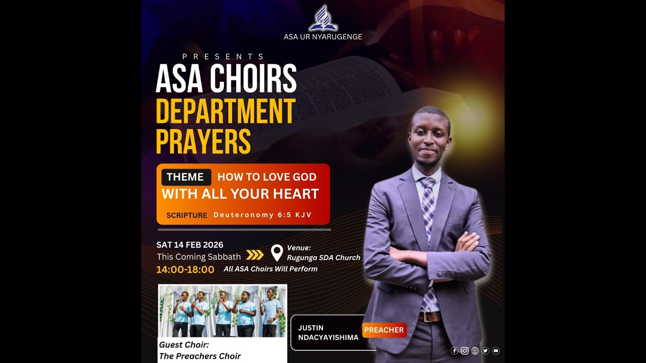 🔴Live : KU ISABATO |  ASA Choirs Prayers | ASA UR NYARUGENGE | 14/02/ 2026
