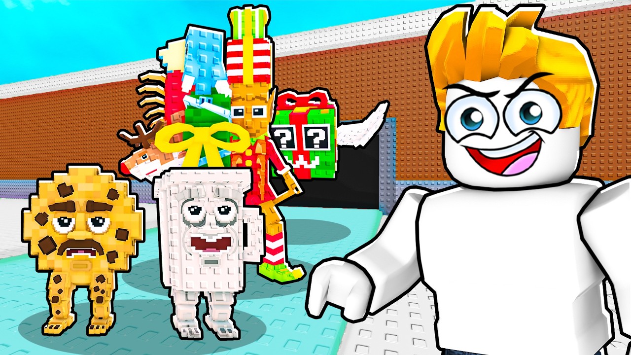我偷走了聖誕節幸運方塊裡的所有腦腐怪物！【Roblox 機械磚塊】