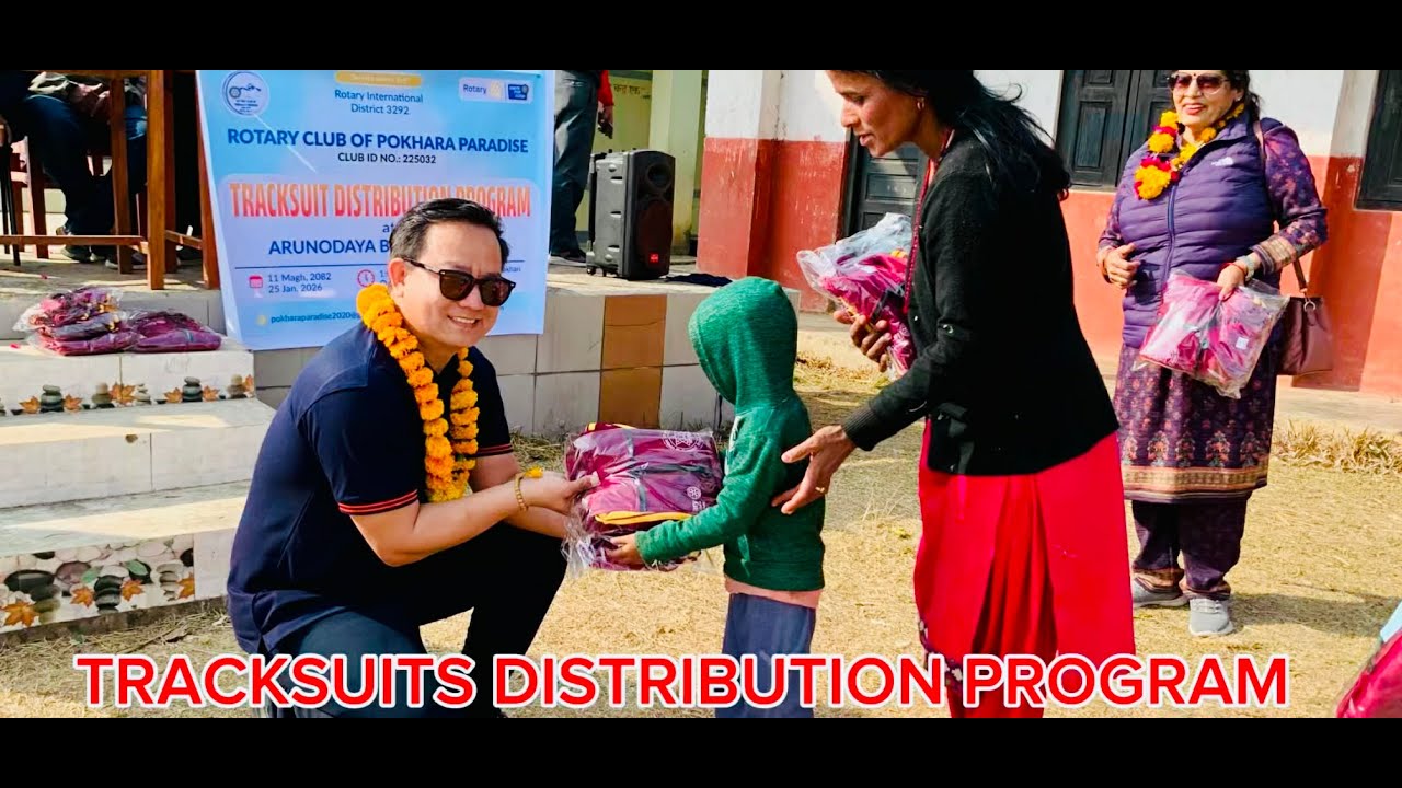 TRACK SUITS DISTRIBUTION PROGRAM AT RUPA
