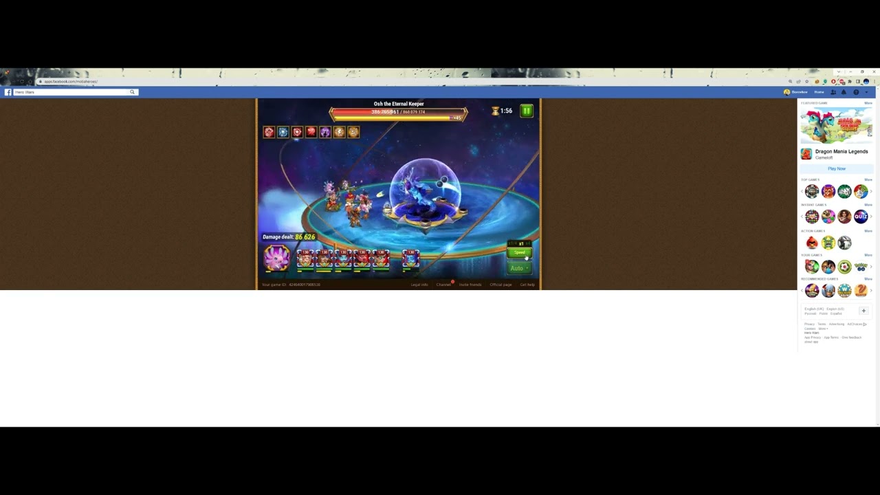 Hero Wars Asgard. 67 million with 911k team vs 160 Osh. Manual fight!