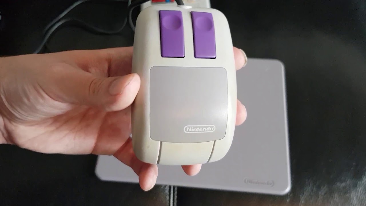 Mario Paint Super Nintendo Mouse and Mousepad