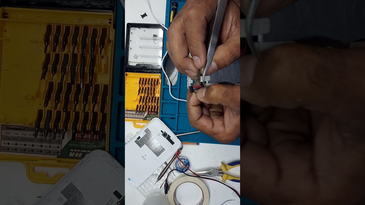 choque em bateria de tablet