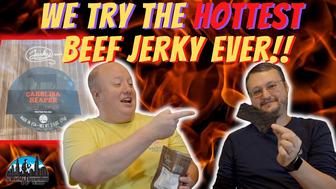 Trying Carolina Reaper Jerky! Hotter Than The Ghost Pepper!