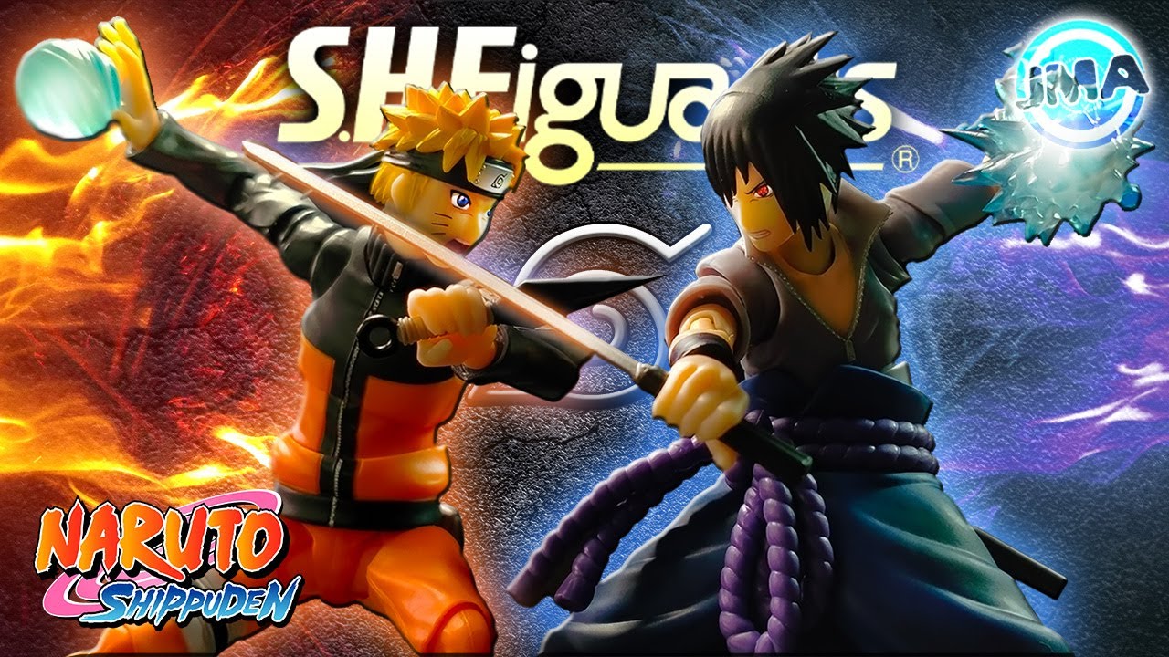 Обзор покадровой анимации S.H. Figuarts Naruto and Sasuke 3.0 / Naruto Shippuden / JM ANIMATION