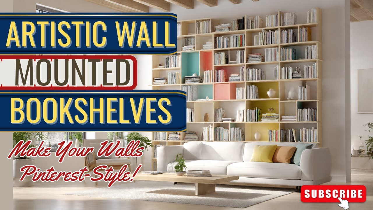 7 Artistic Wall Bookshelves 2025  | Pinterest-Worthy Designs | Furniture Sea