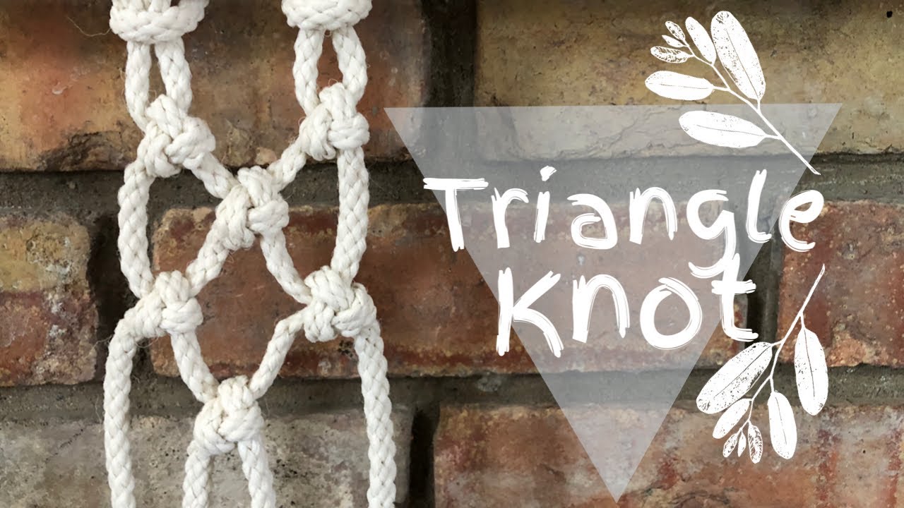 DIY Macrame Tutorial: Triangle Knot 🔺