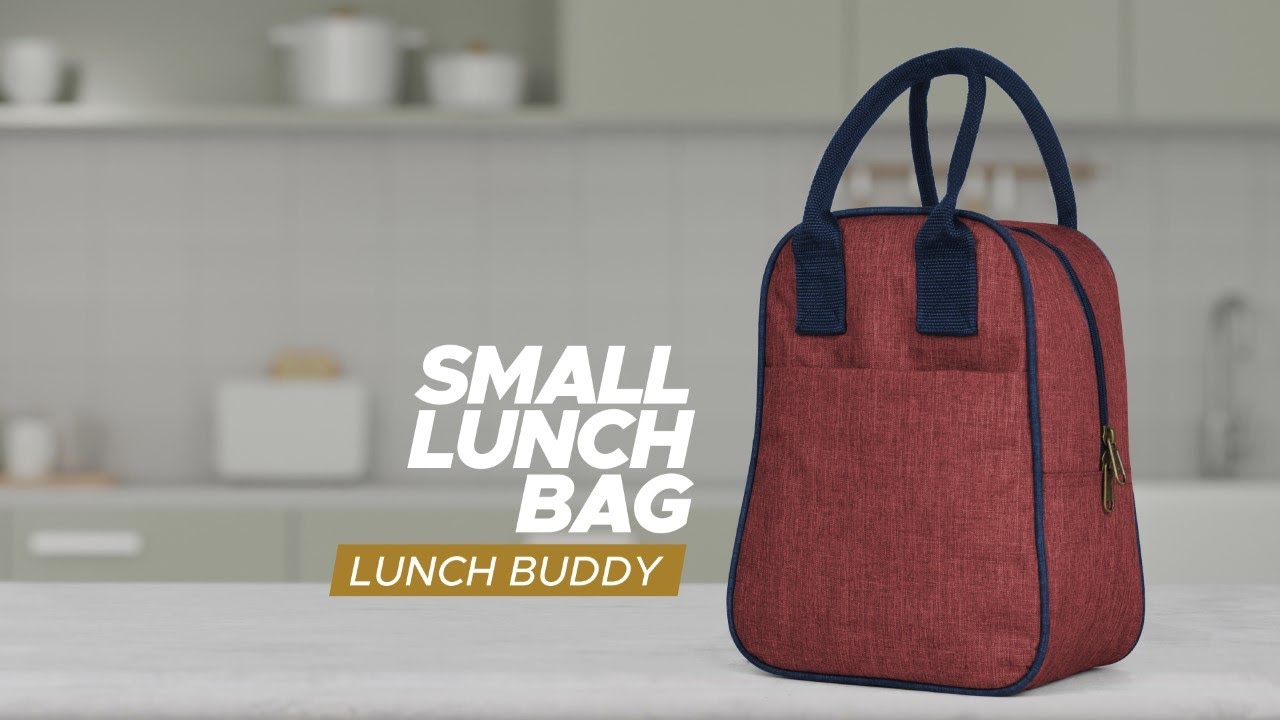 FATMUG Lunch Bag For Office Men and Women | Insulated Tiffin Bag | Oxford Fabric | Maroon