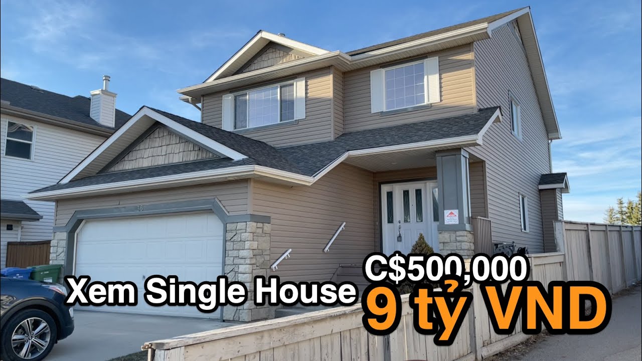 🇨🇦  Nhà Single House $500k (9 tỷ VND) ra sao | Vlog #107 | Cuộc sống Canada 🇨🇦