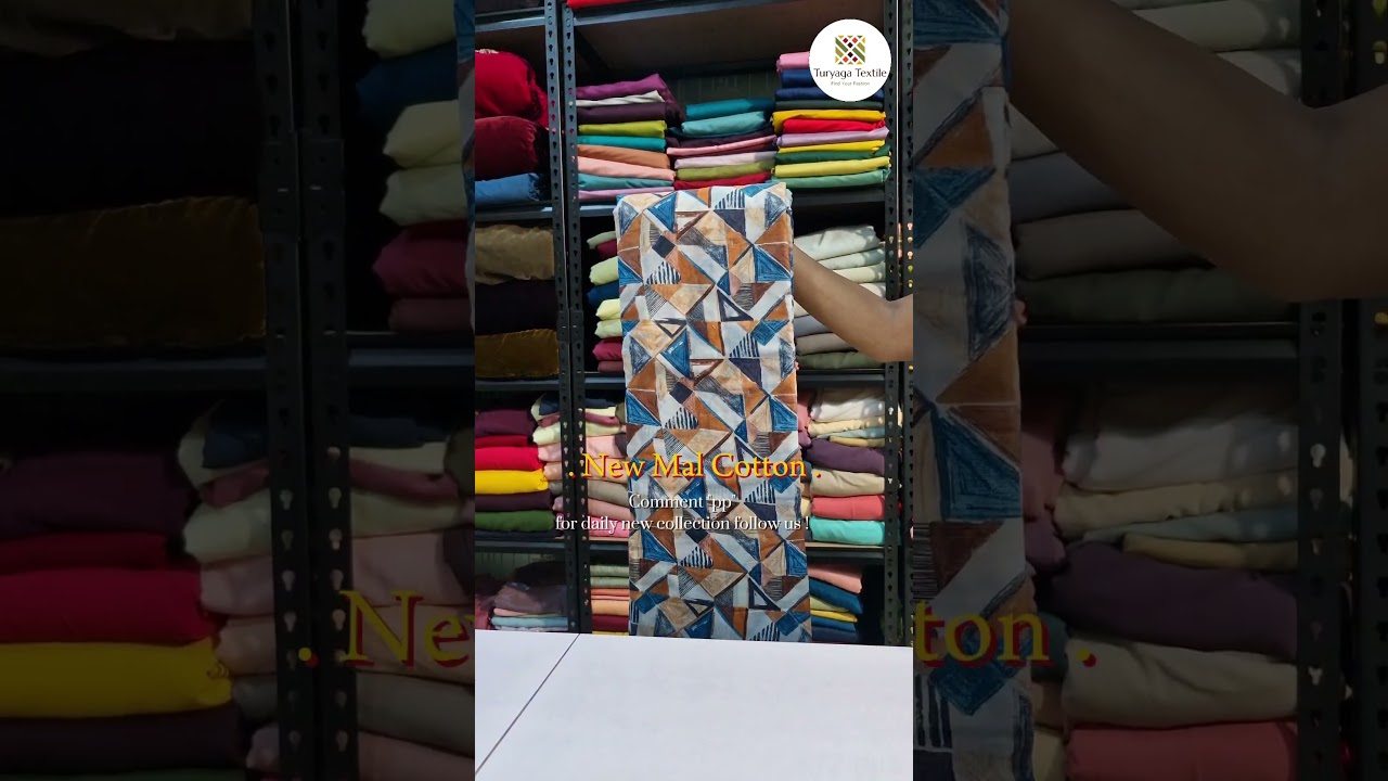 New Mal Cotton Fabric 😍 #turyagatextile #cotton #fabric #manufacturer
