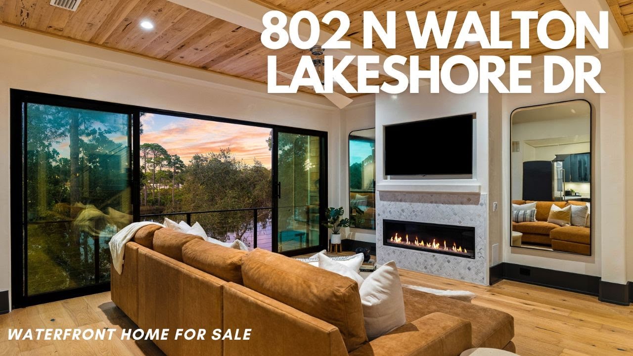 802 N Walton Lake Shore, Inlet Beach FL | Lake Powell Florida Waterfront Luxury Home Tour