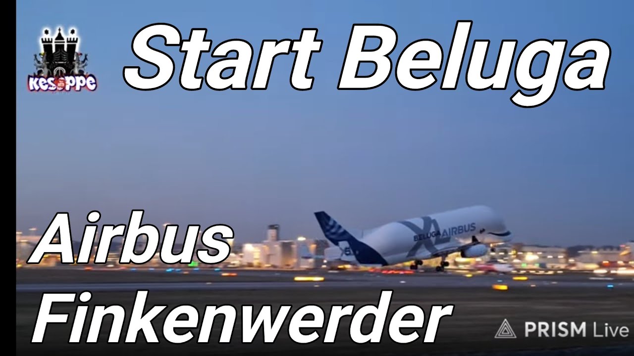 Start Airbus Beluga 5 20.1.2026 in Finkenwerder