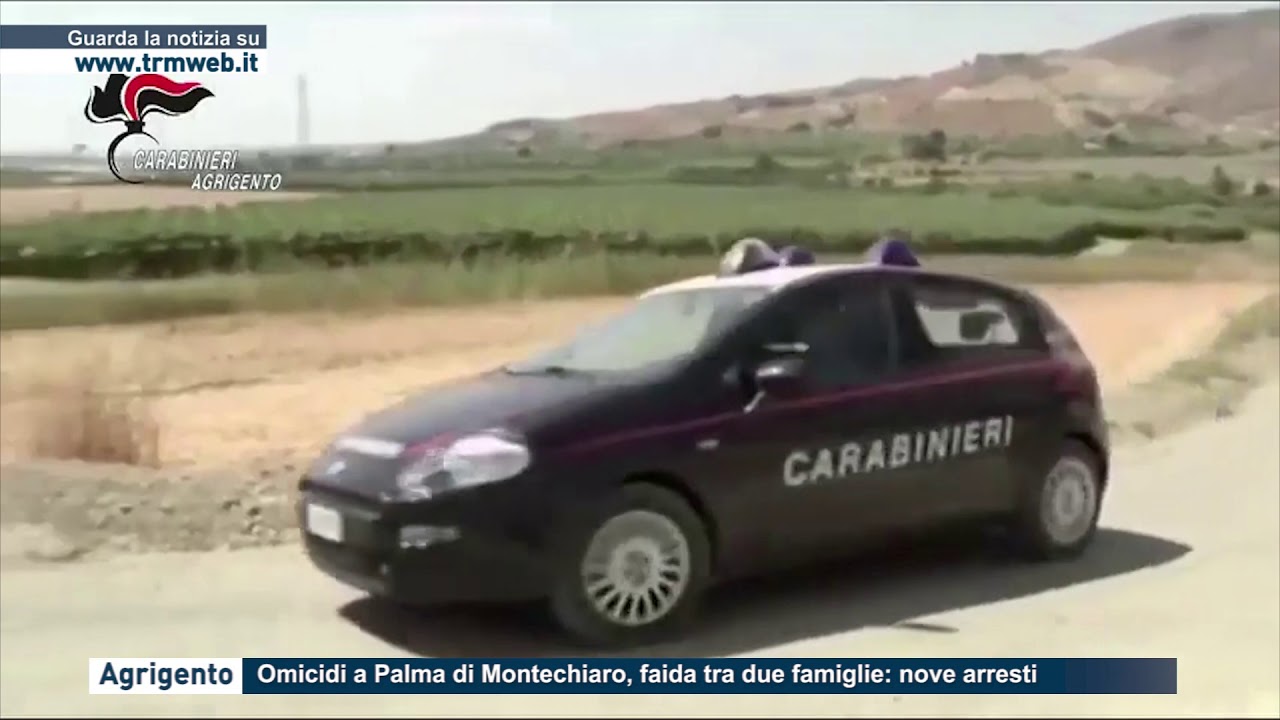 Agrigento - Omicidi a Palma di Montechiaro, faida tra due famiglie: nove arresti