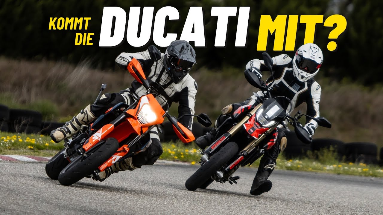 Ducati Hypermotard 698 Mono vs. KTM 690 SMC R - wer holt die Supermoto-Krone?