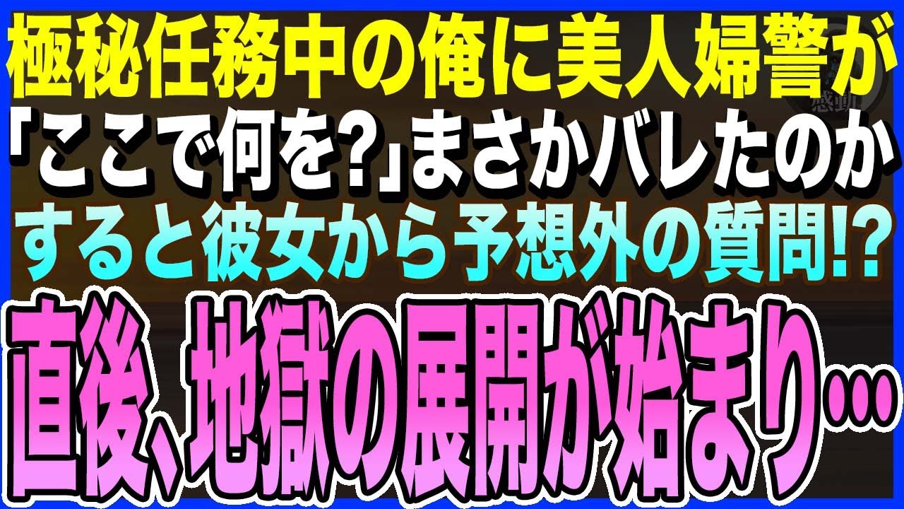 【感動する話】極秘任務中の俺に美人婦警が「ちょっといいですか？」と職質!?心臓が凍りついた次の瞬間、彼女から予想外の質問！直後、地獄の展開が始まり…【泣ける話・いい話・朗読】