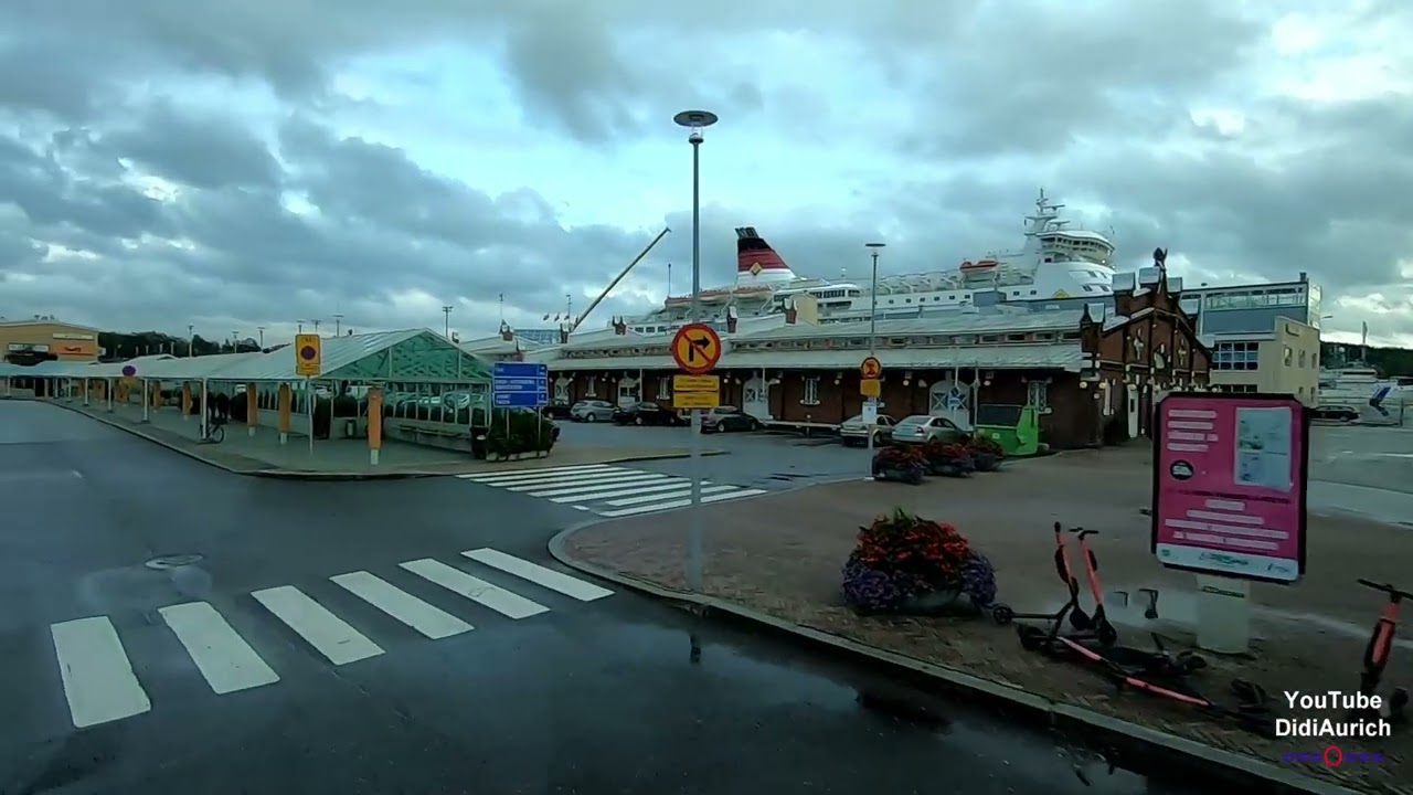 Teil 43 der 7 Länder Rundreise, Einmal um die Ostsee, Ankunft Silja Line terminal, Turku, Fähre