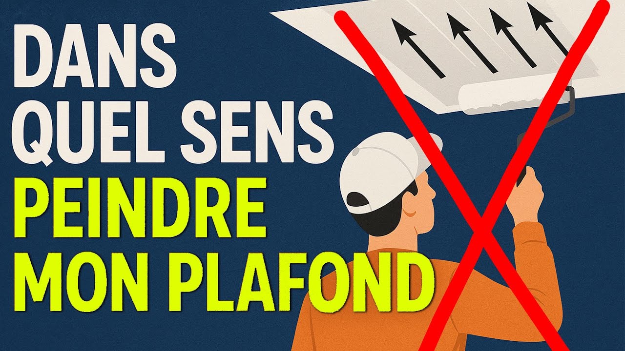 Dans quel sens peindre un plafond pour éviter les traces ?