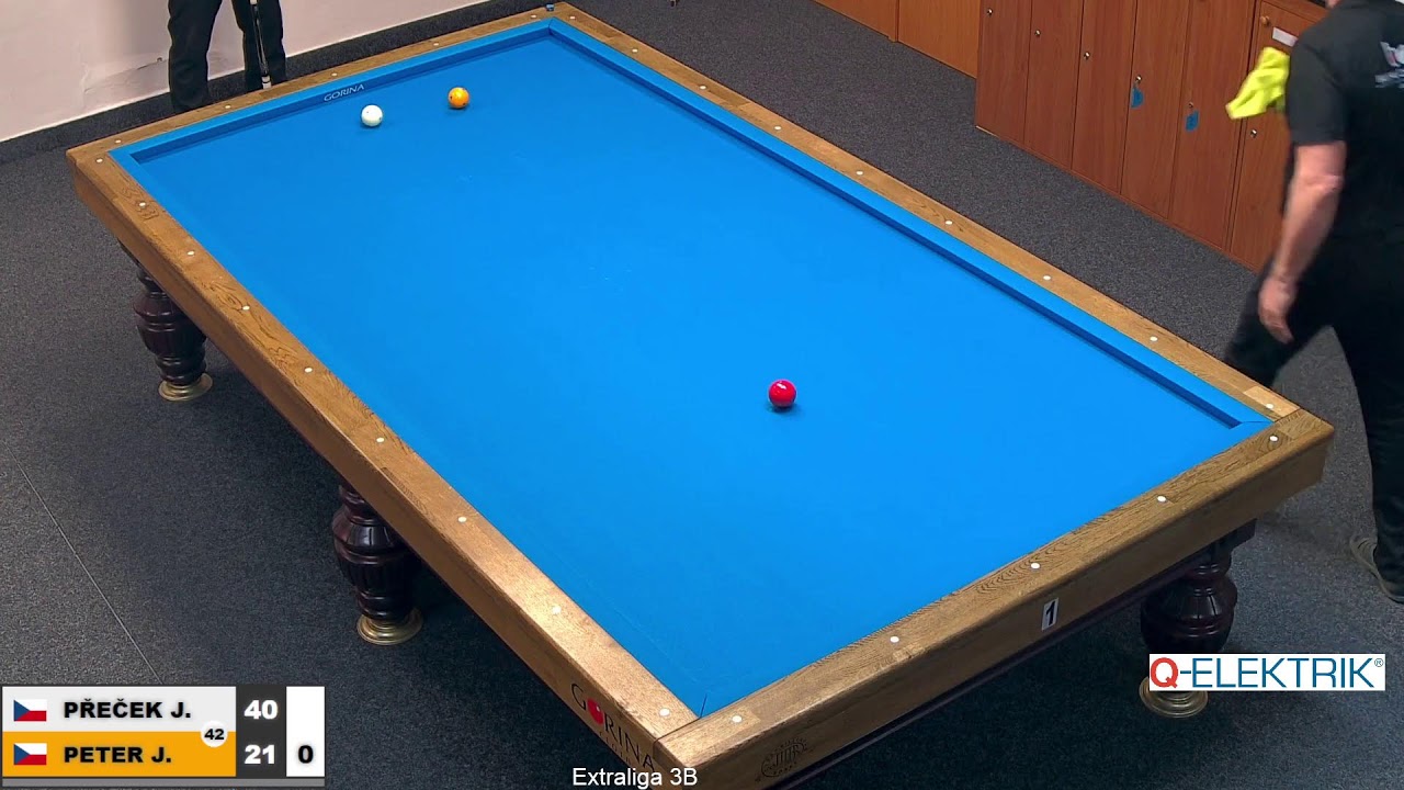 Czech league | 3-cushion | D1 | 7th round | Jiří Přeček v Jaroslav Peter