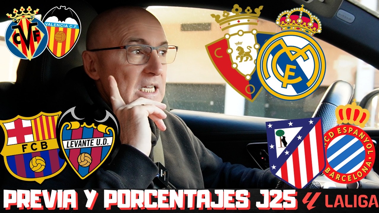OSASUNA vs REAL MADRID, BARCELONA vs LEVANTE, ATLETI vs ESPANYOL... MIS PRONÓSTICOS DE LIGA.