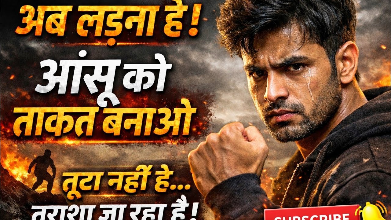 अब लड़ना है – आंसू को ताकत बनाओ | Powerful Motivational Speech 2026 