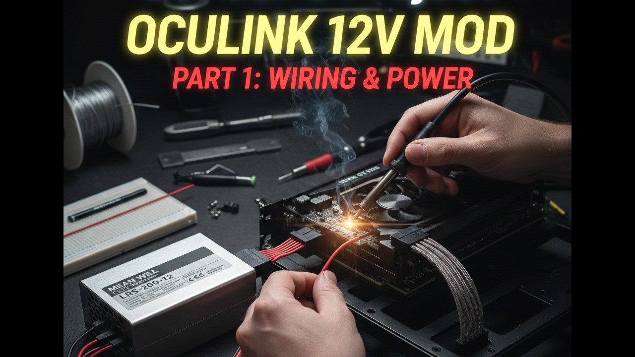 DIY eGPU Project Part 1: Oculink Integration & Custom 12V Power Delivery