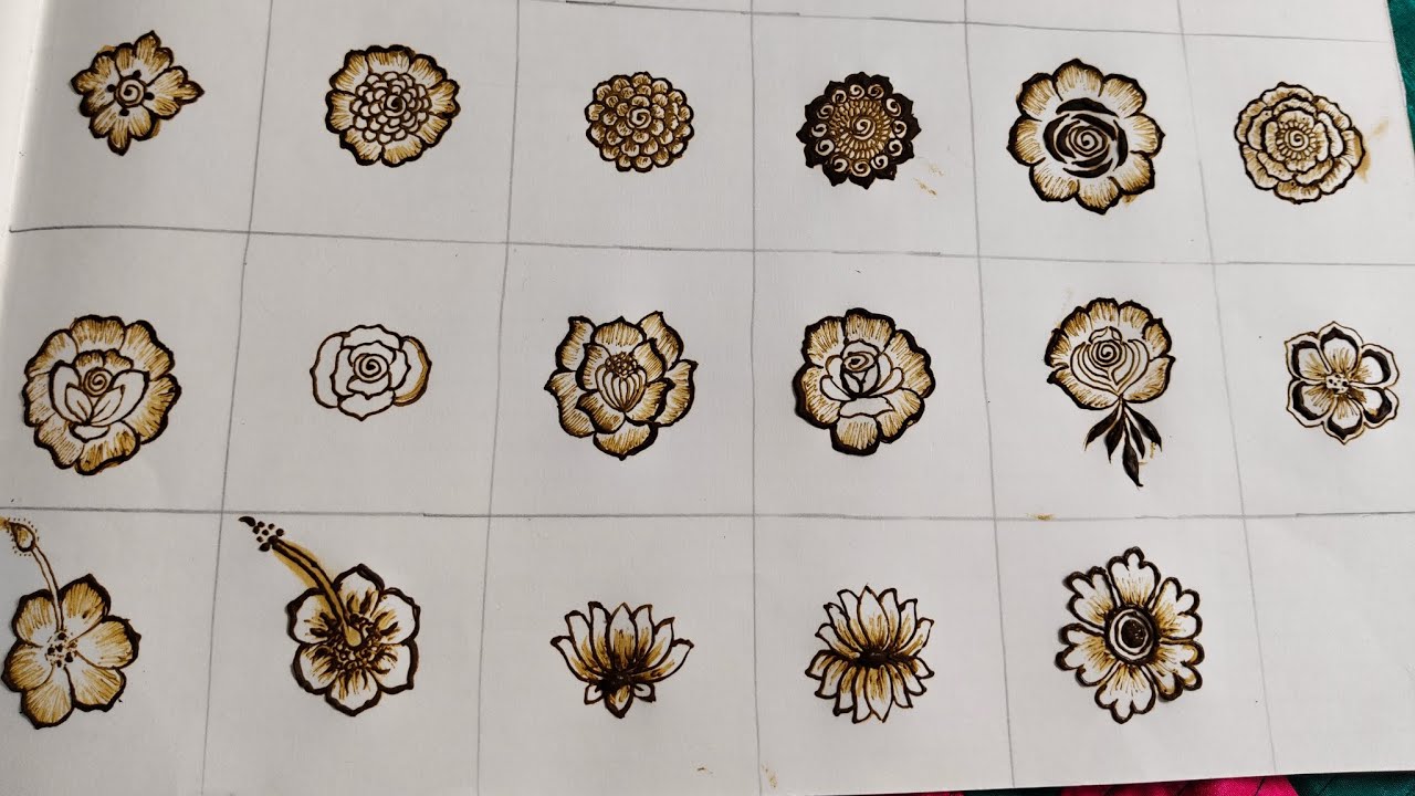 Flower Basic mehndi design| part 2| #easymehndi #mehndi #henna #viralvideo #trending 