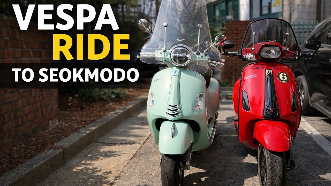 Relaxing Vespa Ride to Seokmodo Island | POV Scooter Trip