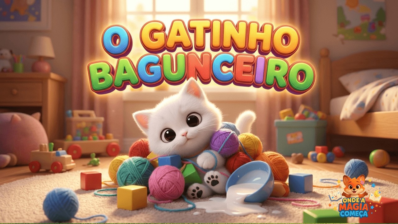 O Gatinho Bagunceiro - História Infantil #historiainfantil  #historinhasparadormir