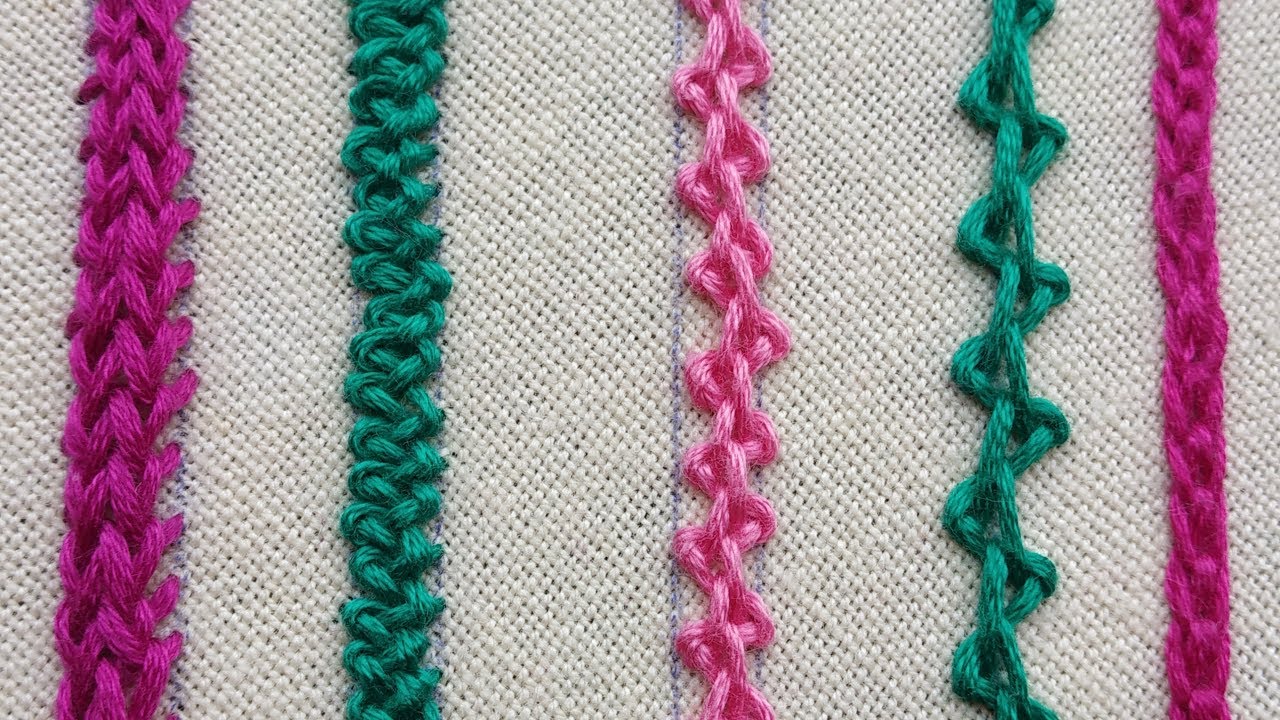 205-Different types of braid stitches (Hindi/Urdu)