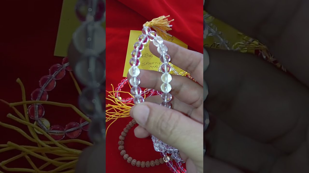 Best Quality Original Sphatik Mala रुद्रक्ष माला #rudraksha #meditation #sadhna #mantra