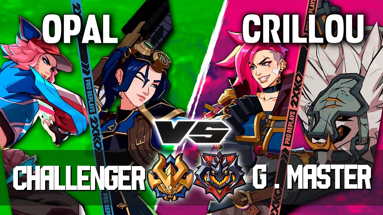 2XKO ▰ OPAL (Caitlyn-Ahri) vs CRILLOU (Vi-Warwick) ▰ 2XKO Pro level replays