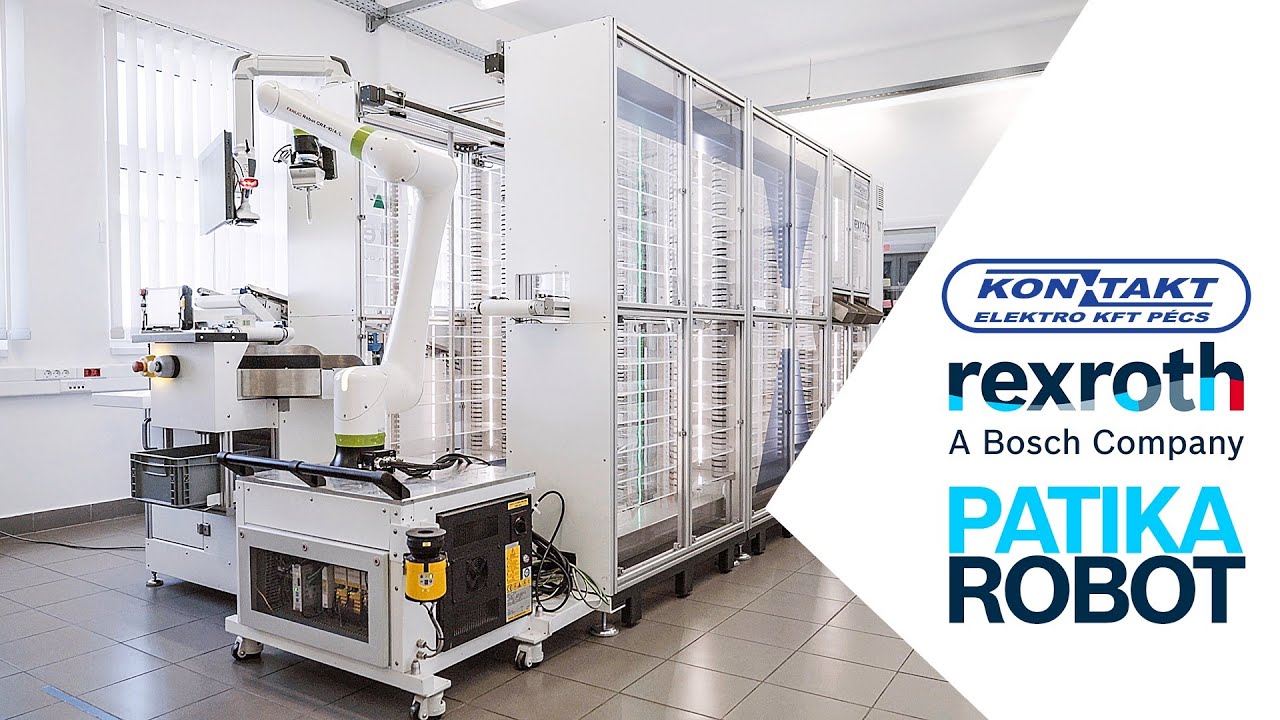 Automata patikaraktár-rendszer a Bosch Rexroth technológiáival