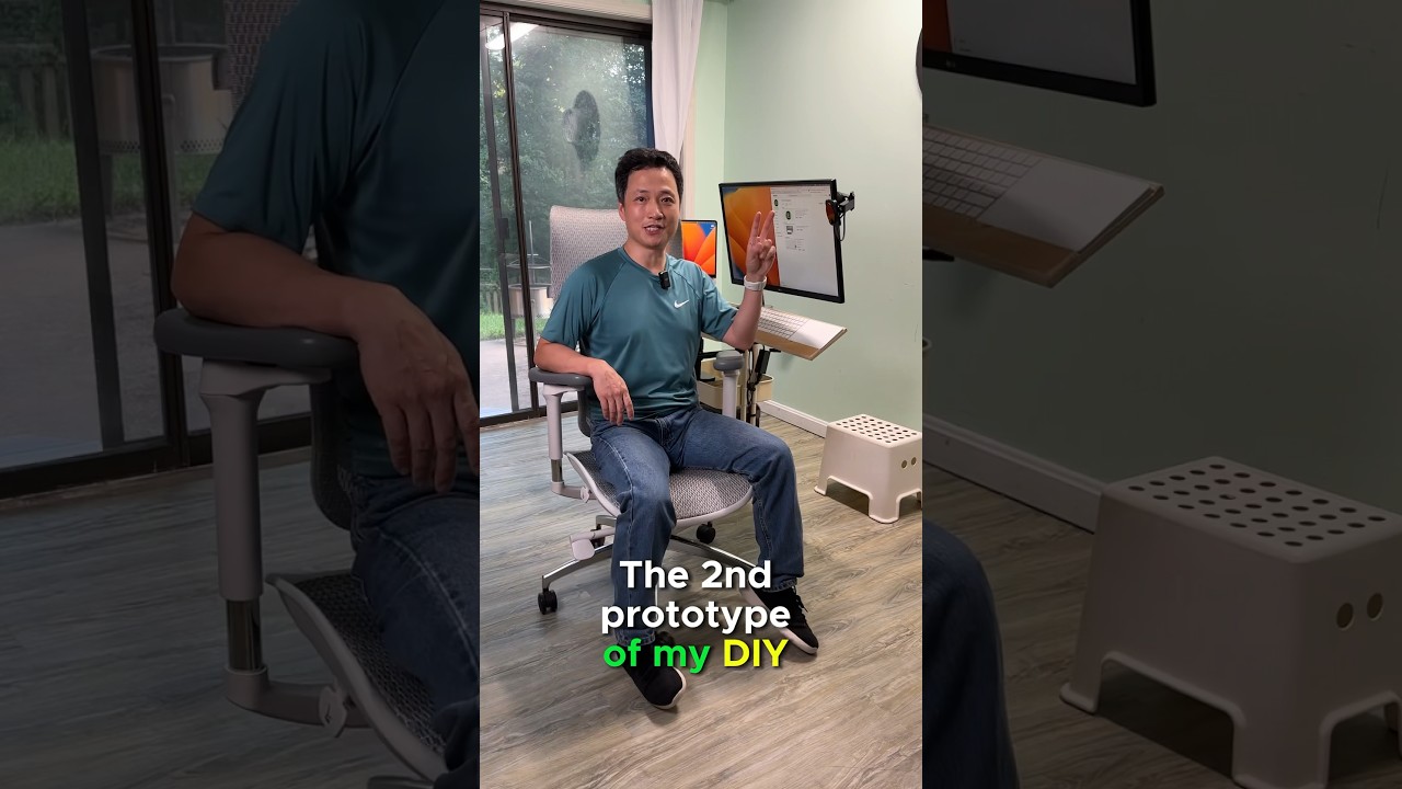 The 2nd DIY Recliner Workstation prototype design with Sihoo S100 ergonomic office chair