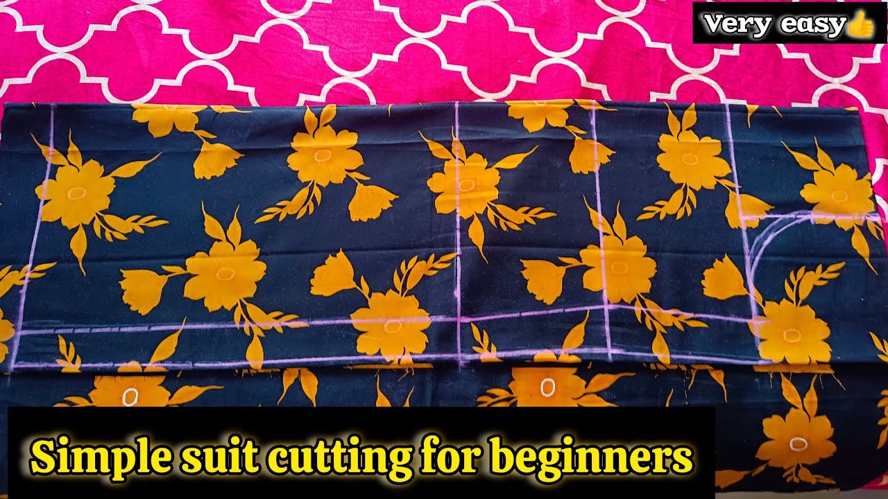 Kurti/Suit Cutting And stitching Step by Step/Easy Kurti Cutting For beginners#kurticutting#suit