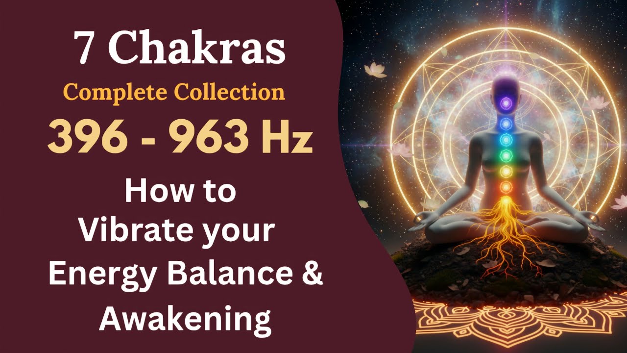 396–963 Hz 7 Chakra Meditation | Full Energy Healing, Aura Cleansing & Deep Balance