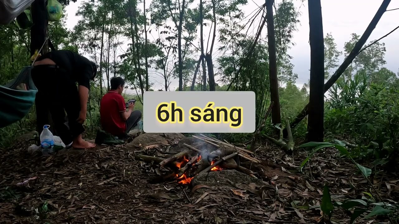 p15. trải nghiệm 2 ngày 1 đêm leo núi cắm trại trên núi chứa chan , hưng đang rảnh