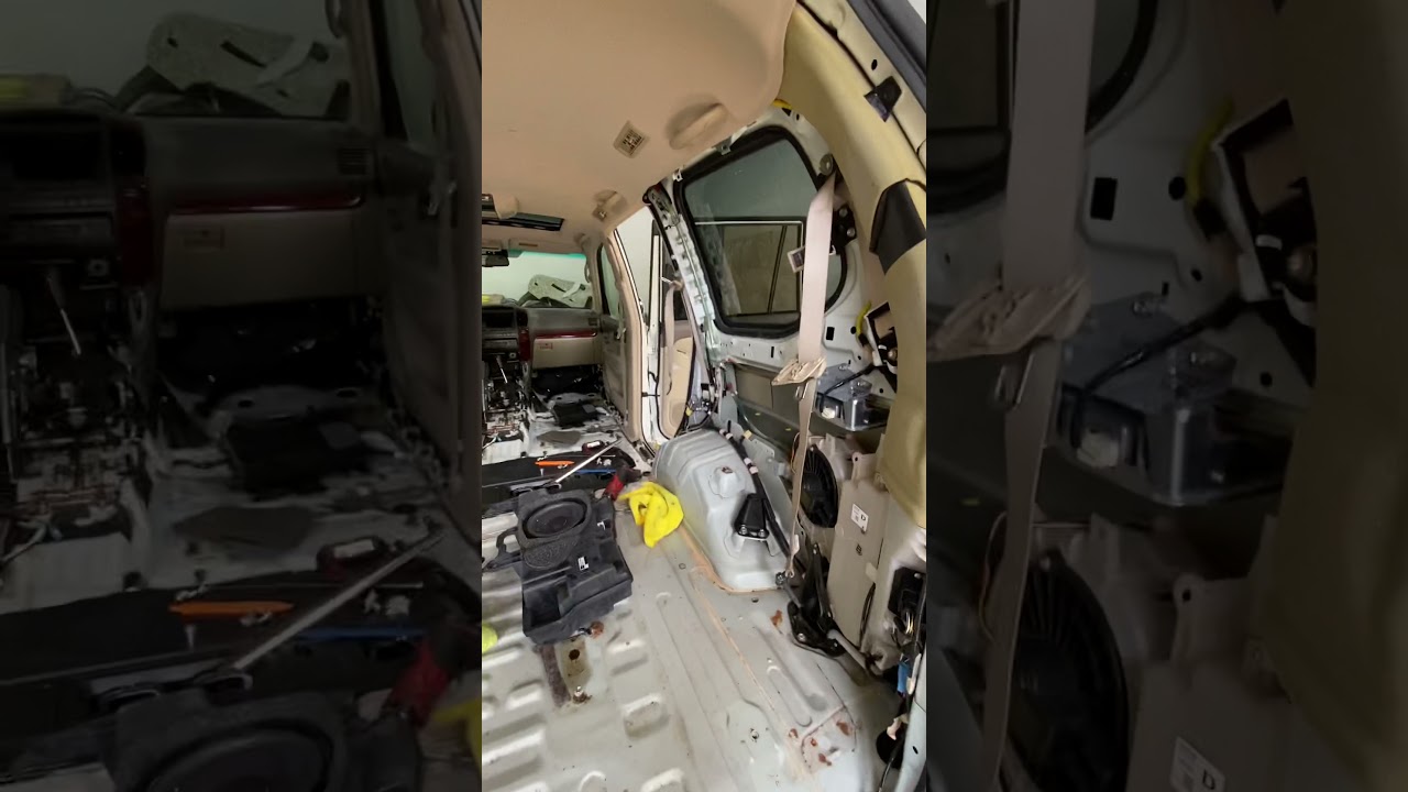 GX470 - Утечка воды из заднего стекла/боковой панели/уплотнителя ремня безопасности