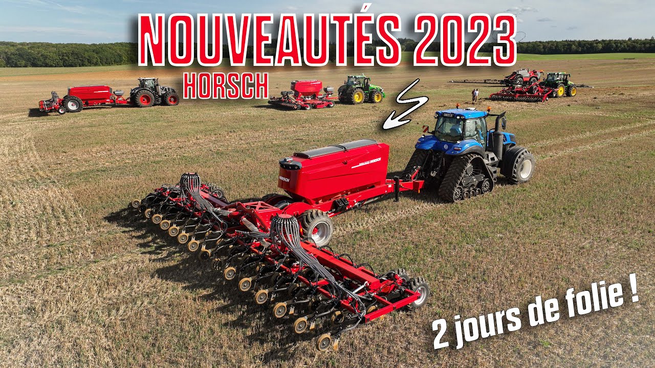 😱 JE FILME les NOUVEAUTÉS de chez HORSCH :T8 à CHENILLES + 2 NEW 8R + LEEB PT / NOUVEAU SEMOIR 12M 🔴