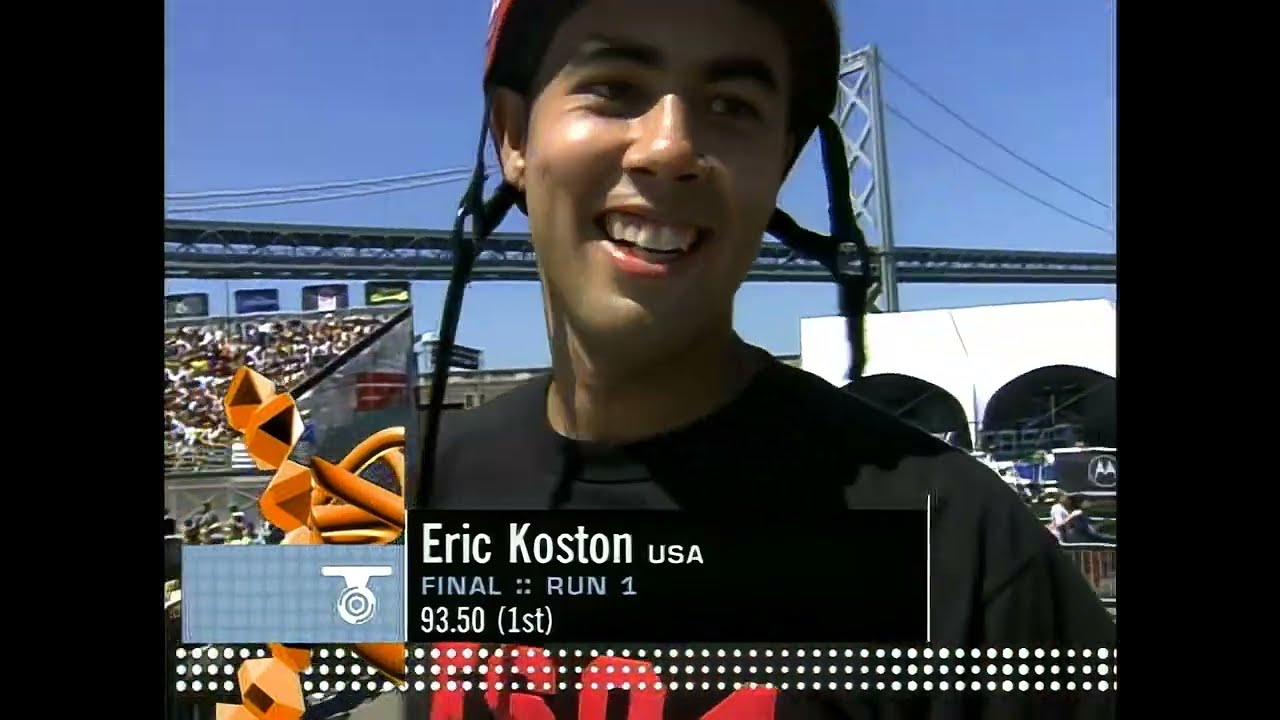 Eric Koston - X Games 2000 Skate Park Gold Medal Run [1080p60 Upgrade]