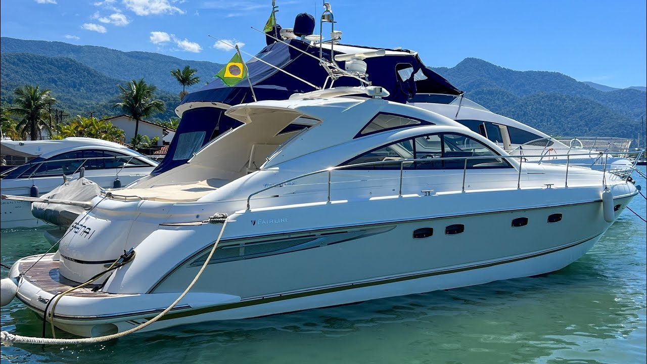 Barco Fairline 47' &agrave; Venda em Angra dos Reis | Tour Completo e Detalhes Incr&iacute;veis