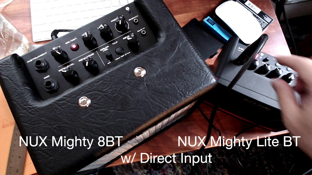 NUX Amp comparison Mighty 8BT vs Mighty Lite BT
