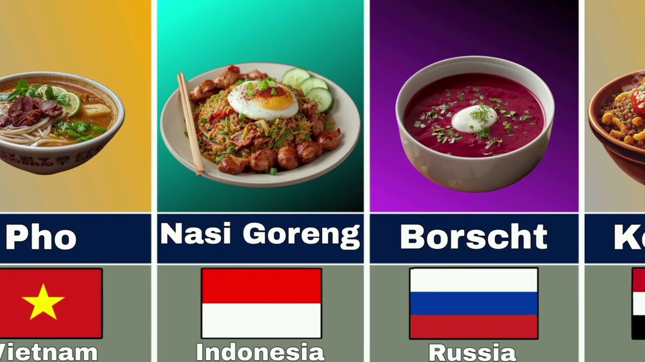 Traditional Food From Different Countries
