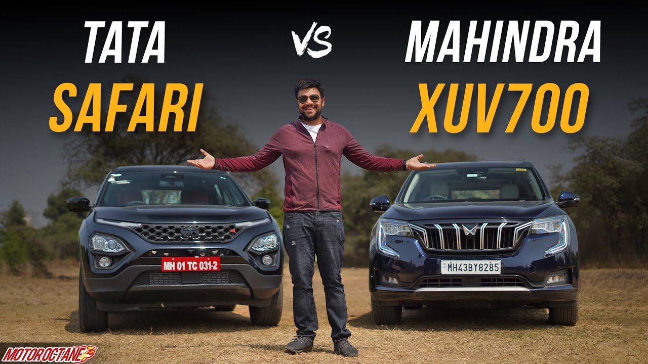 New Tata Safari vs Mahindra XUV700 - Comparison