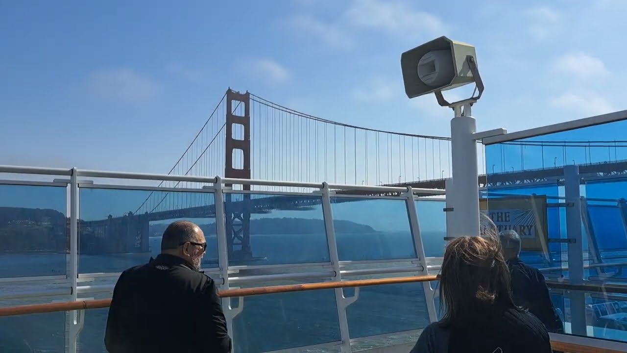 5 August 2023 - Sailing under the Golden Gate Bridge, San Francisco. 
